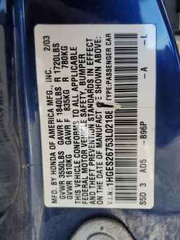 2003 HONDA CIVIC