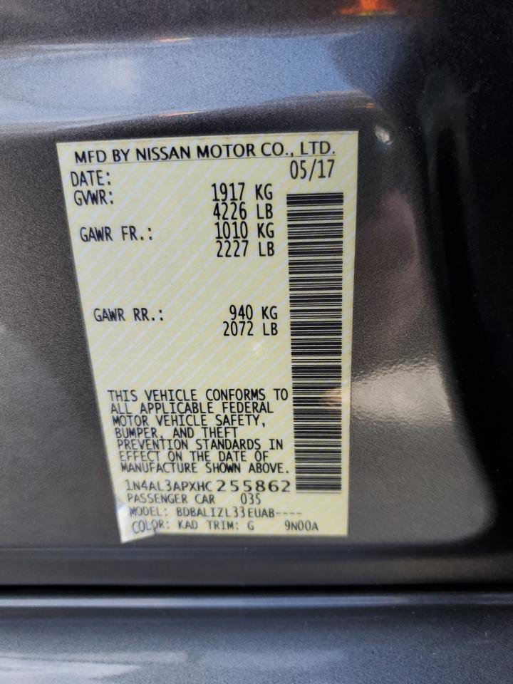 2017 NISSAN ALTIMA