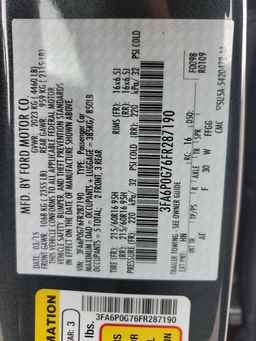 2015 FORD FUSION