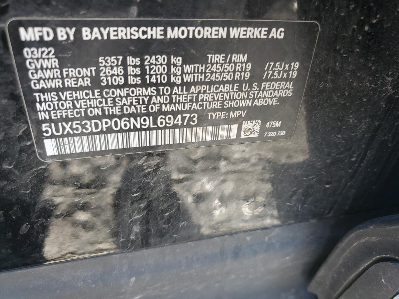 2022 BMW X3