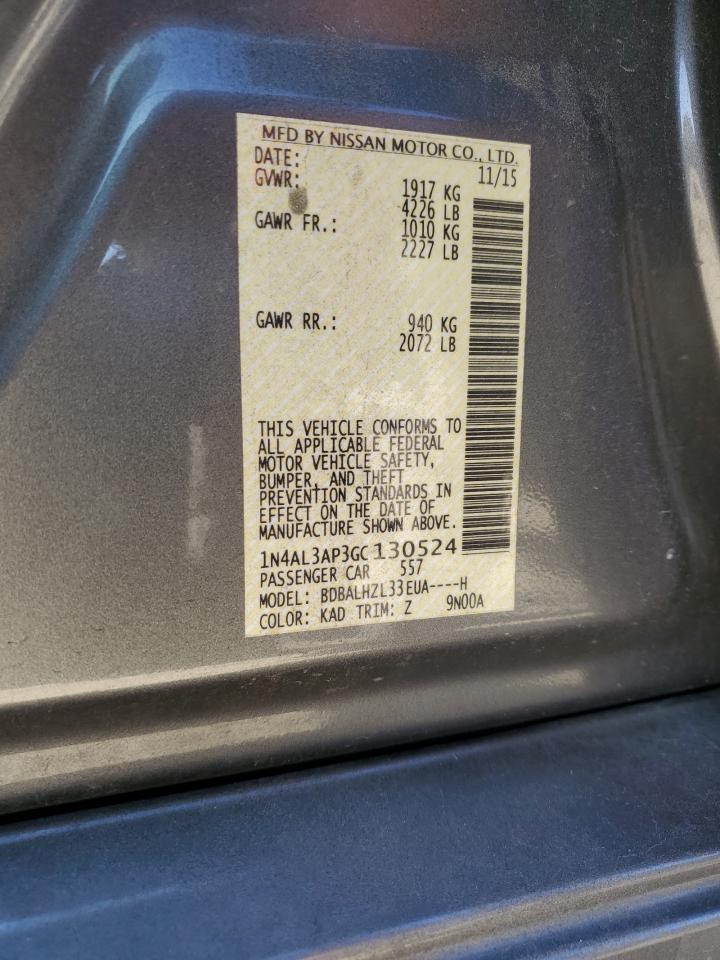 2016 NISSAN ALTIMA