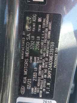2021 KIA FORTE