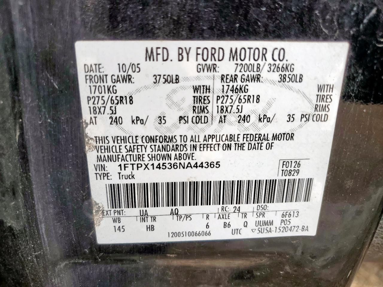 2006 FORD F-150