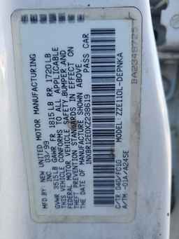 1999 TOYOTA COROLLA