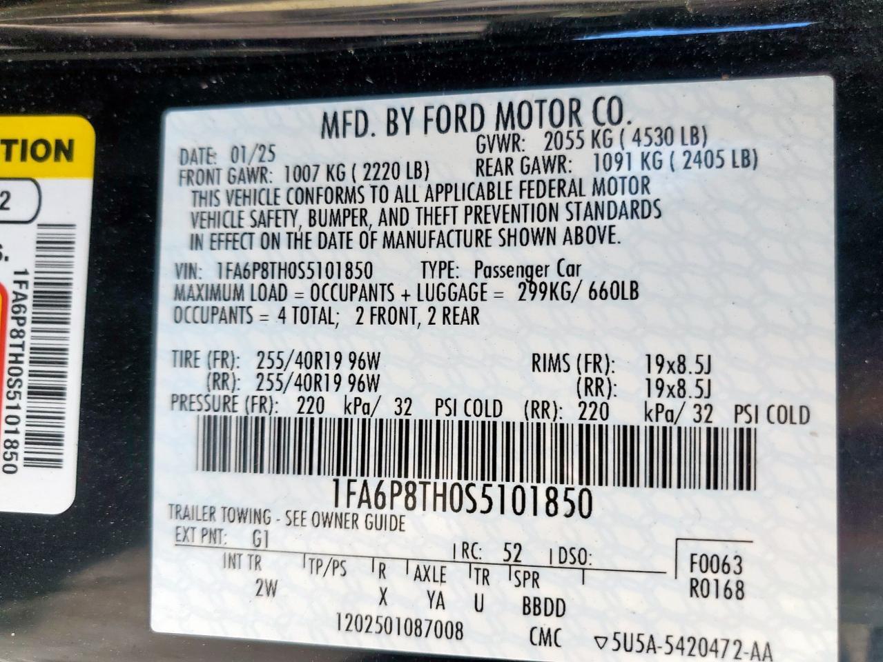 2025 FORD MUSTANG