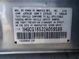 2002 HONDA ACCORD