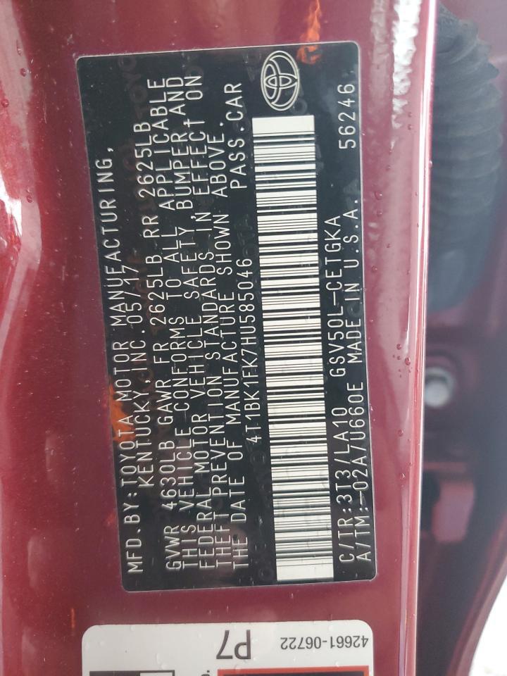 2017 TOYOTA CAMRY