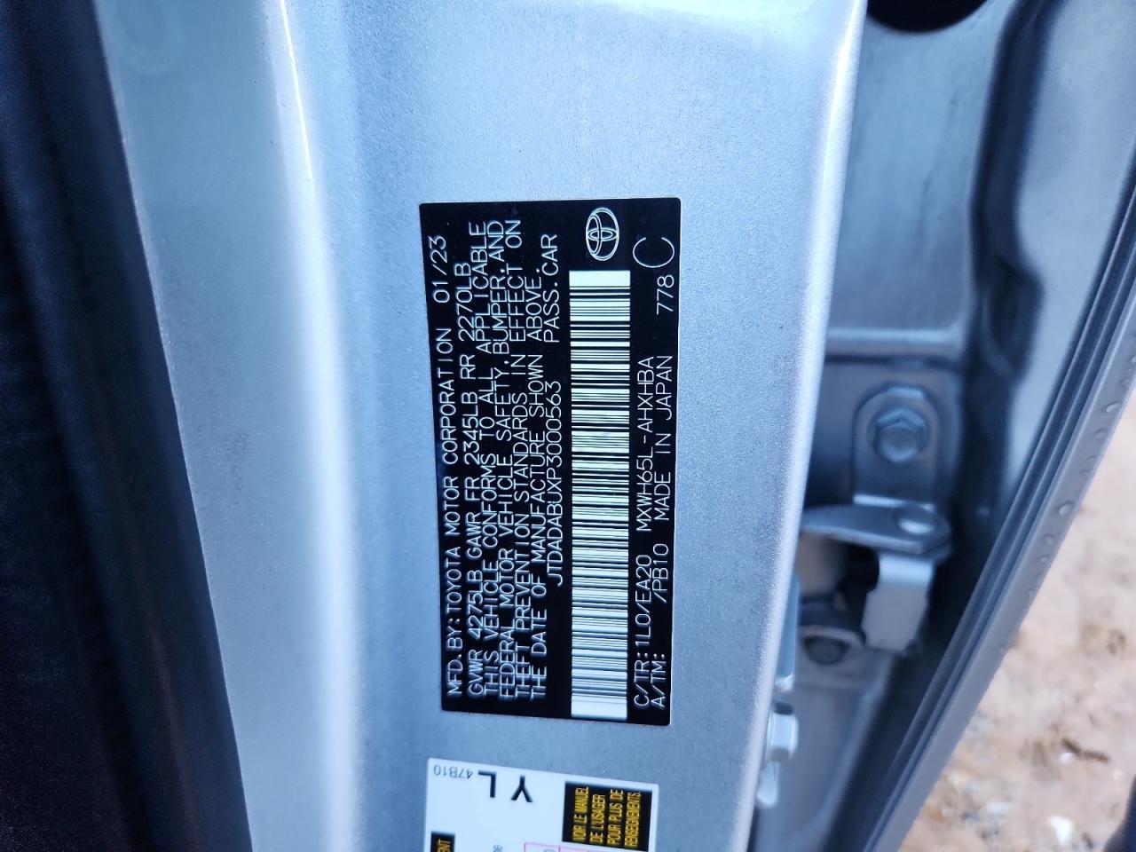 2023 TOYOTA PRIUS