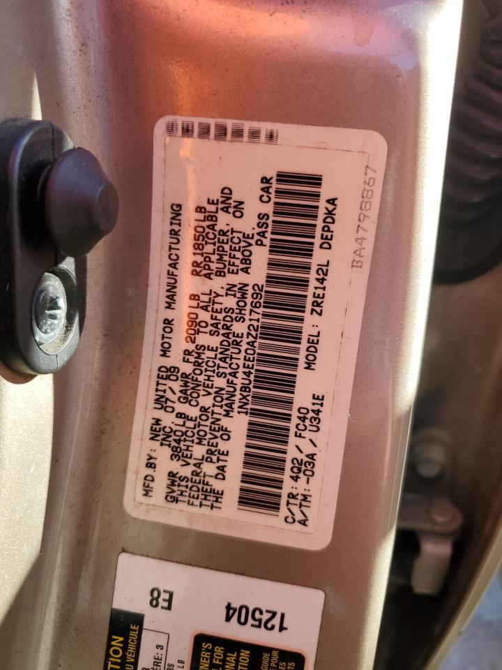 2010 TOYOTA COROLLA