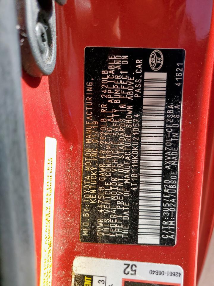 2019 TOYOTA CAMRY