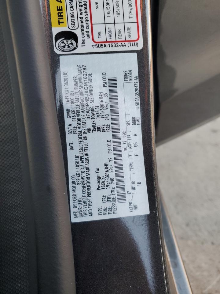 2016 FORD Fiesta