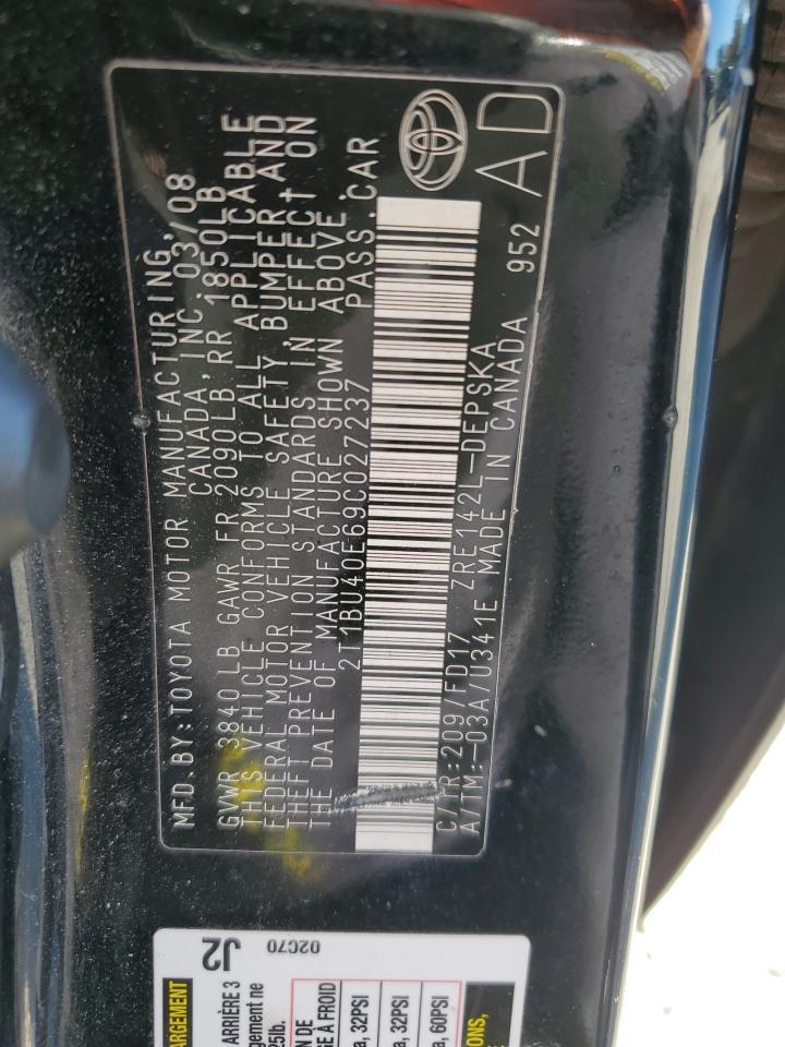 2009 TOYOTA COROLLA