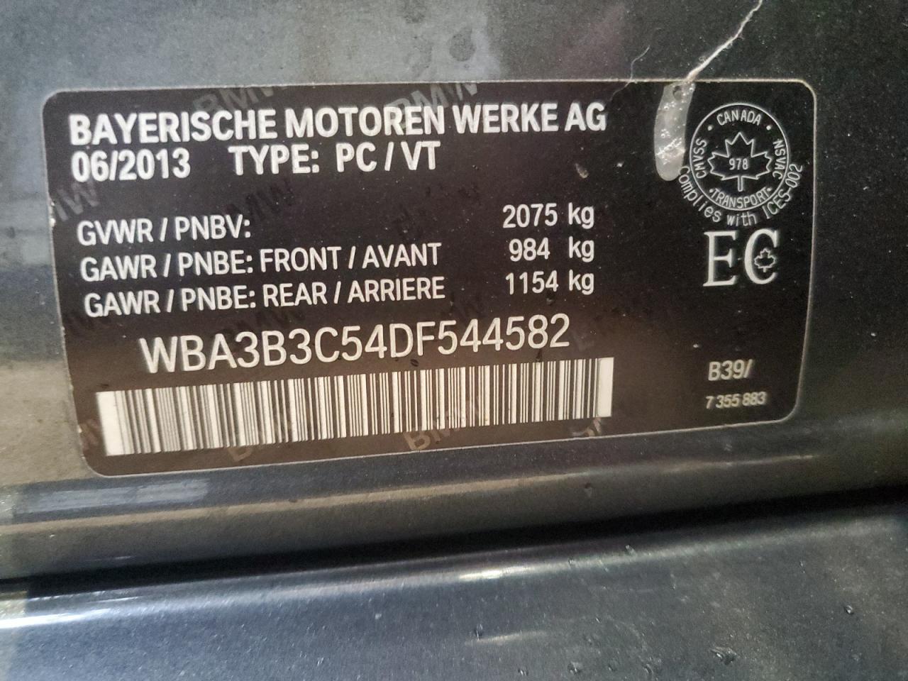 2013 BMW 3 SERIES
