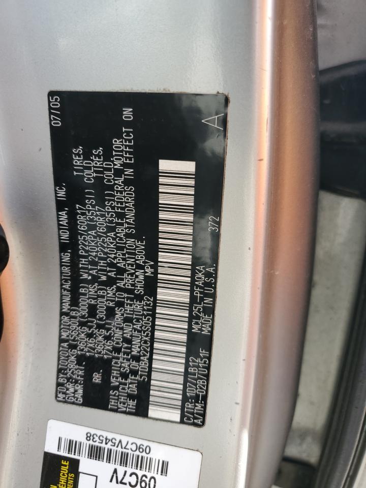 2005 TOYOTA SIENNA