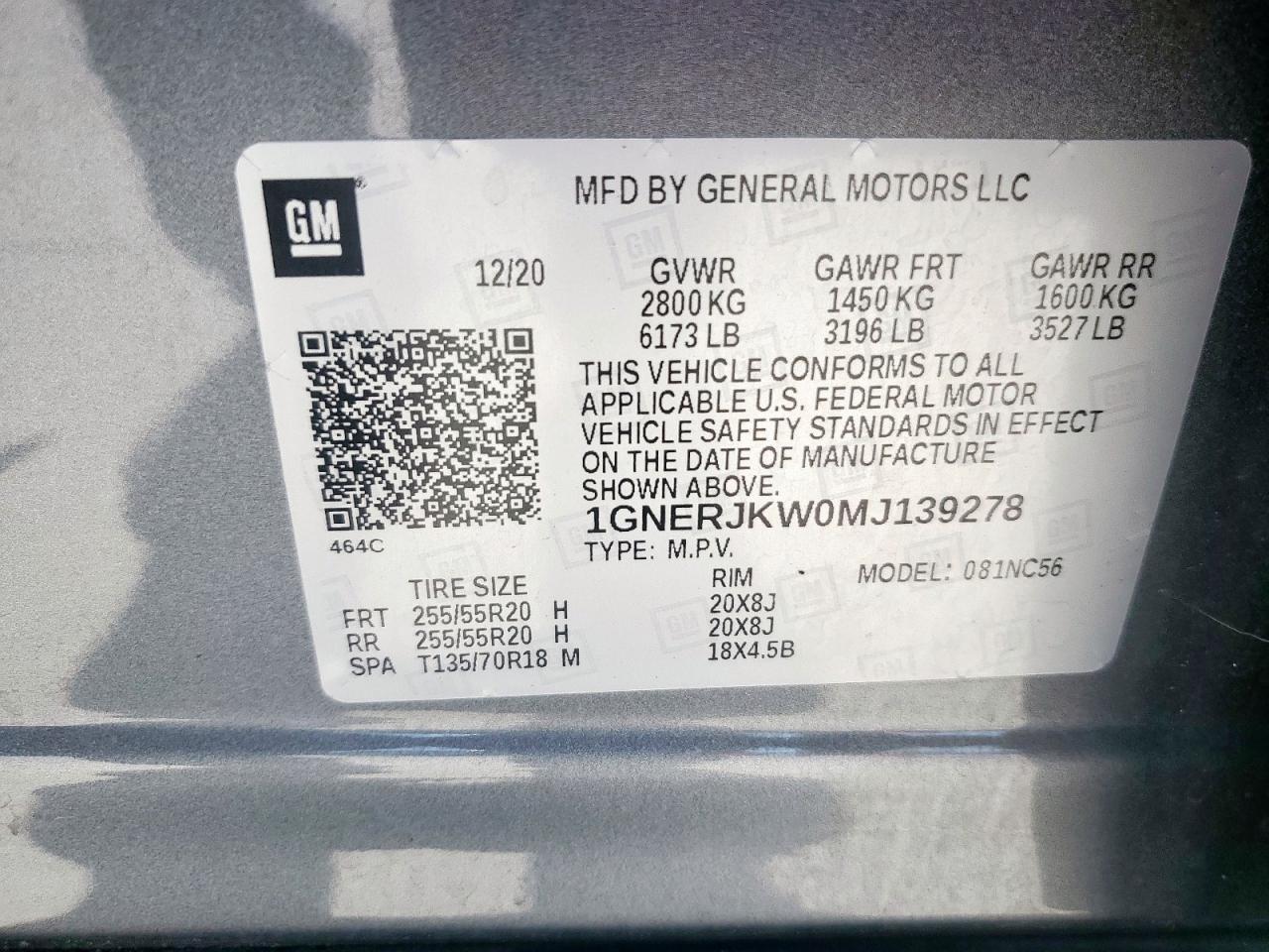 2021 CHEVROLET TRAVERSE