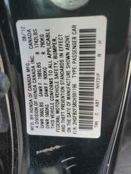 2012 HONDA CIVIC
