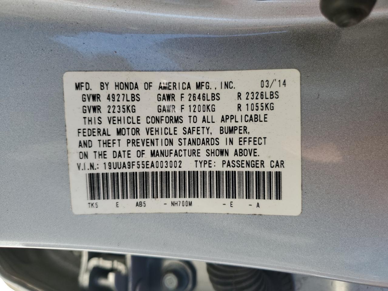 2014 ACURA TL