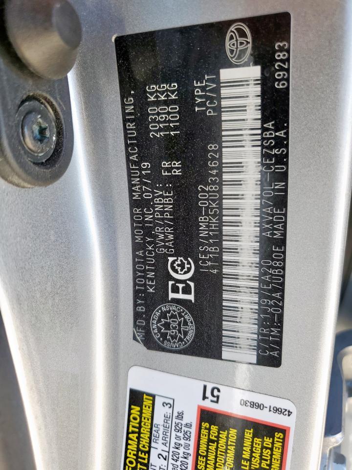 2019 TOYOTA CAMRY