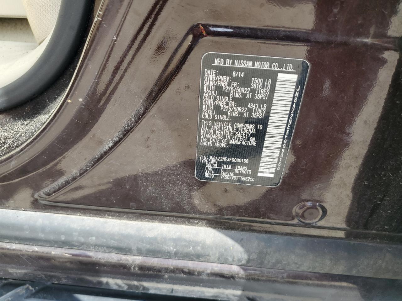 2015 INFINITI QX80