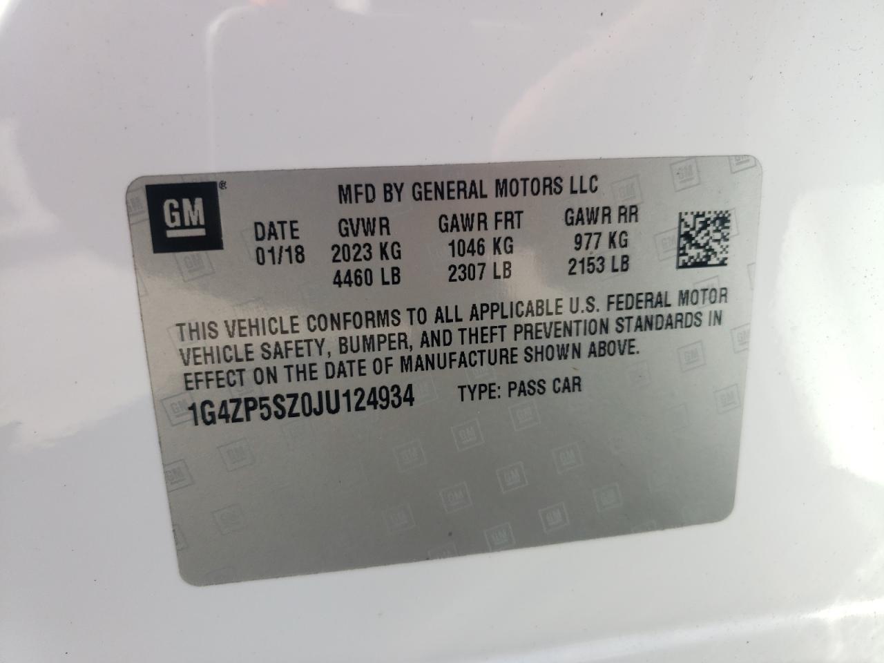 2018 BUICK LACROSSE