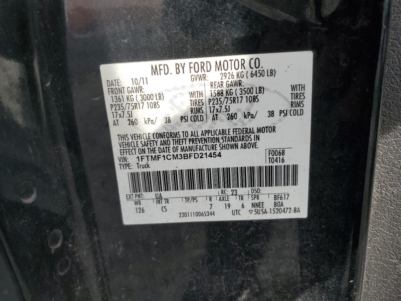 2011 FORD F-150