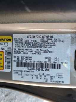 2016 FORD FUSION