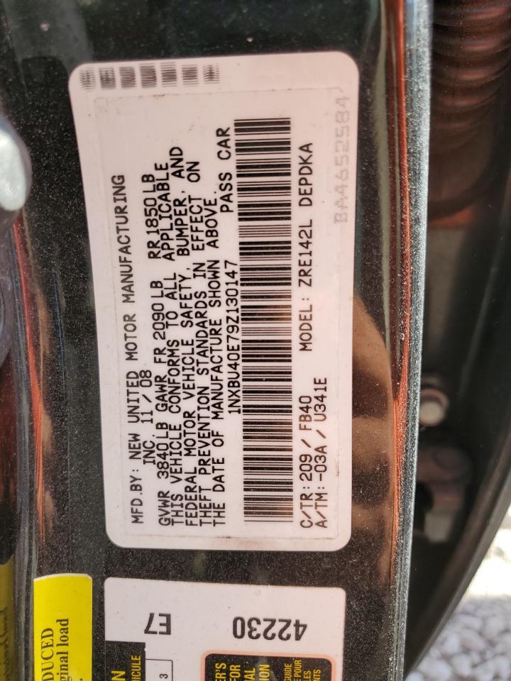 2009 TOYOTA COROLLA