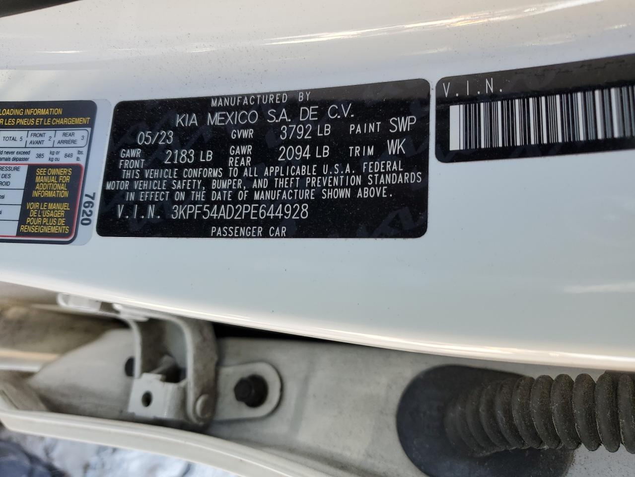 2023 KIA FORTE