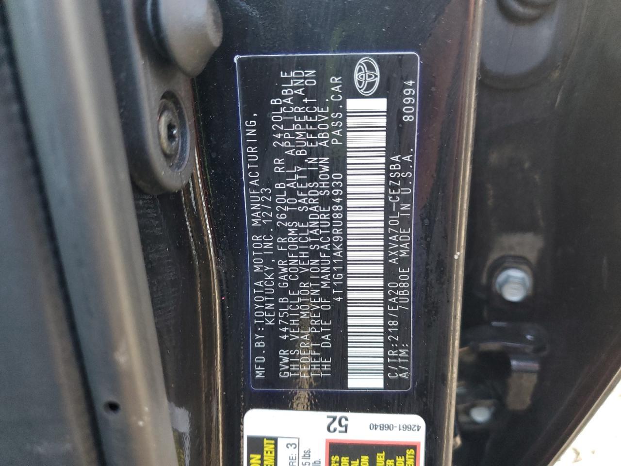 2024 TOYOTA CAMRY