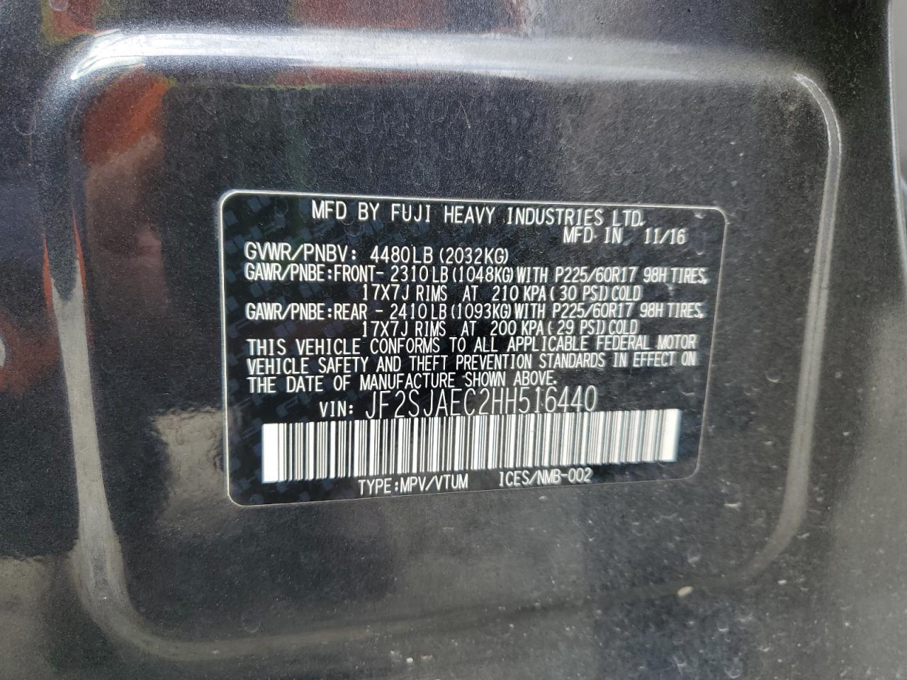 2017 SUBARU FORESTER