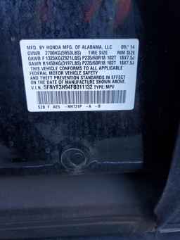 2015 HONDA PILOT