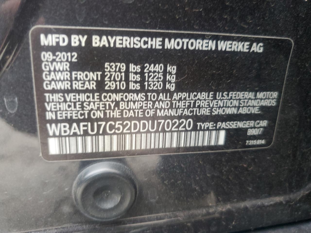 2013 BMW 5 series