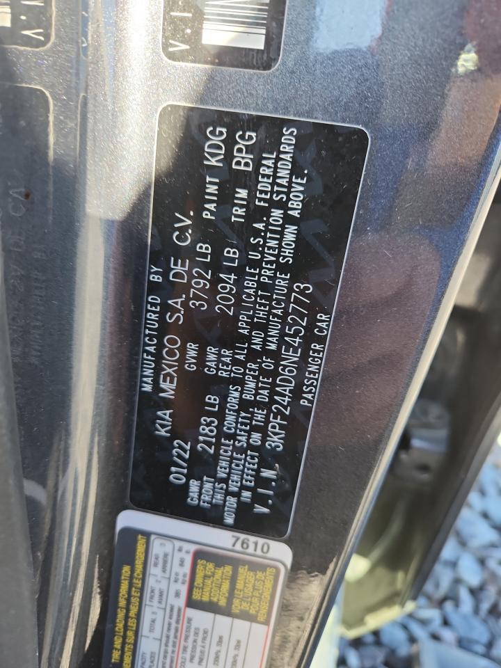 2022 KIA FORTE