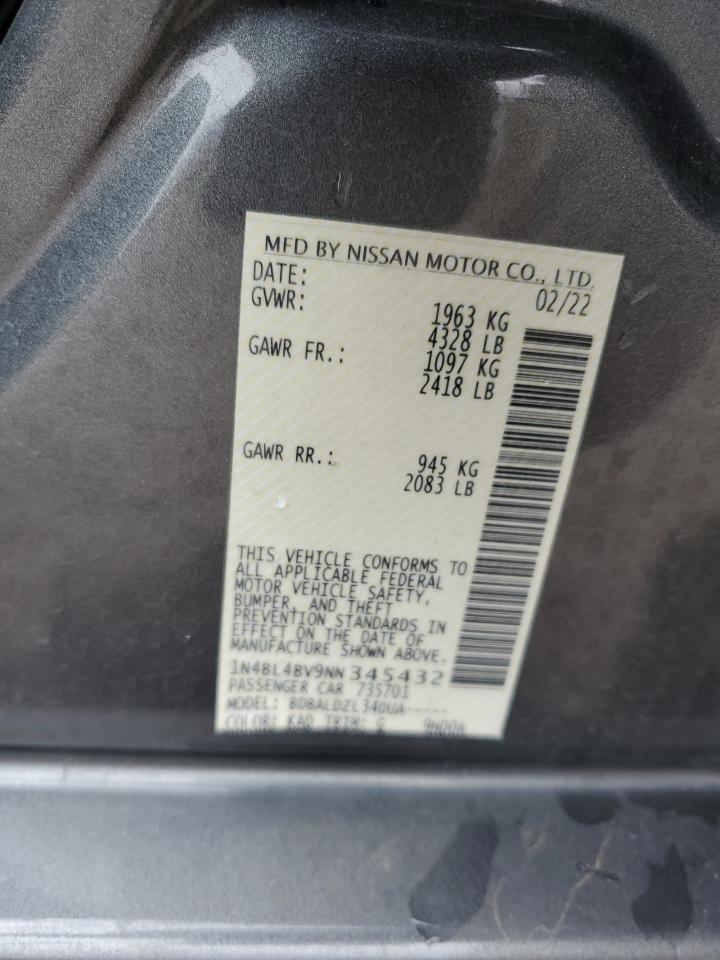 2022 NISSAN ALTIMA