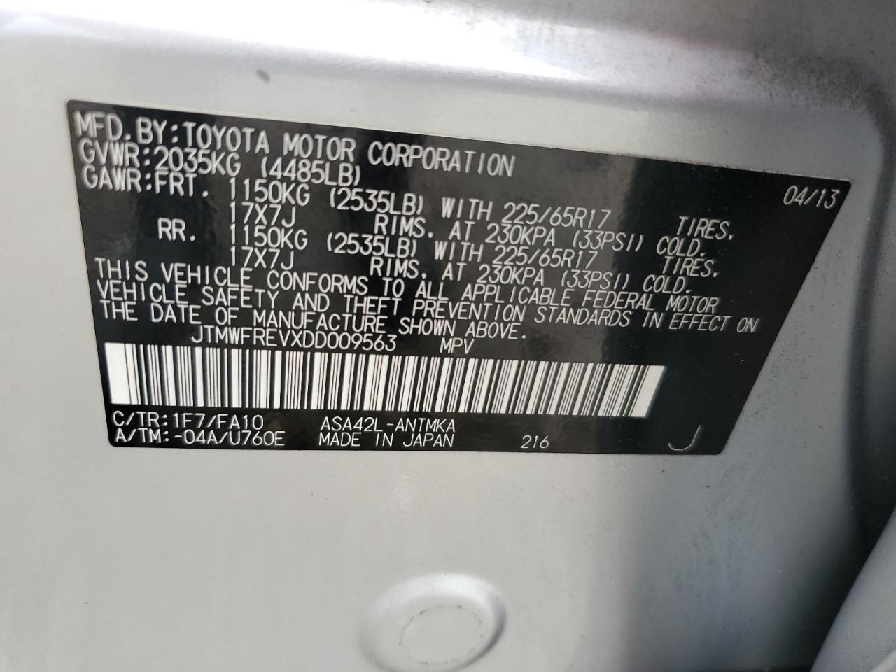 2013 TOYOTA RAV4