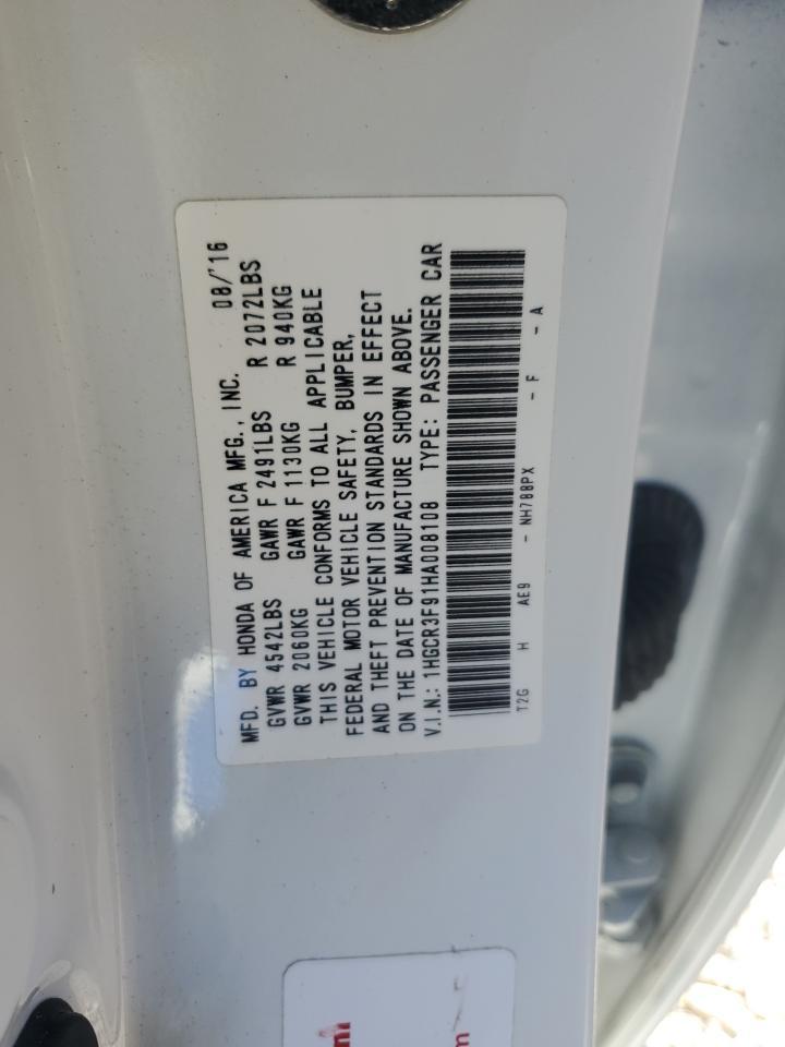 2017 HONDA ACCORD