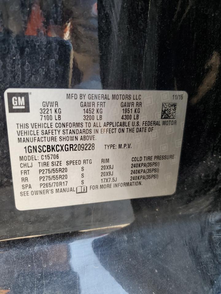 2016 CHEVROLET Tahoe