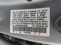 2012 HONDA CIVIC