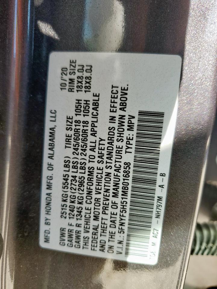 2021 HONDA PILOT