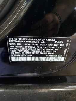 2014 VOLKSWAGEN Passat