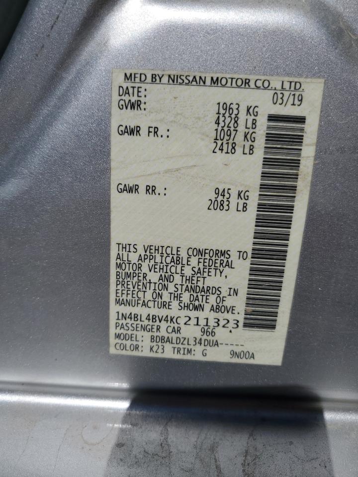 2019 NISSAN ALTIMA