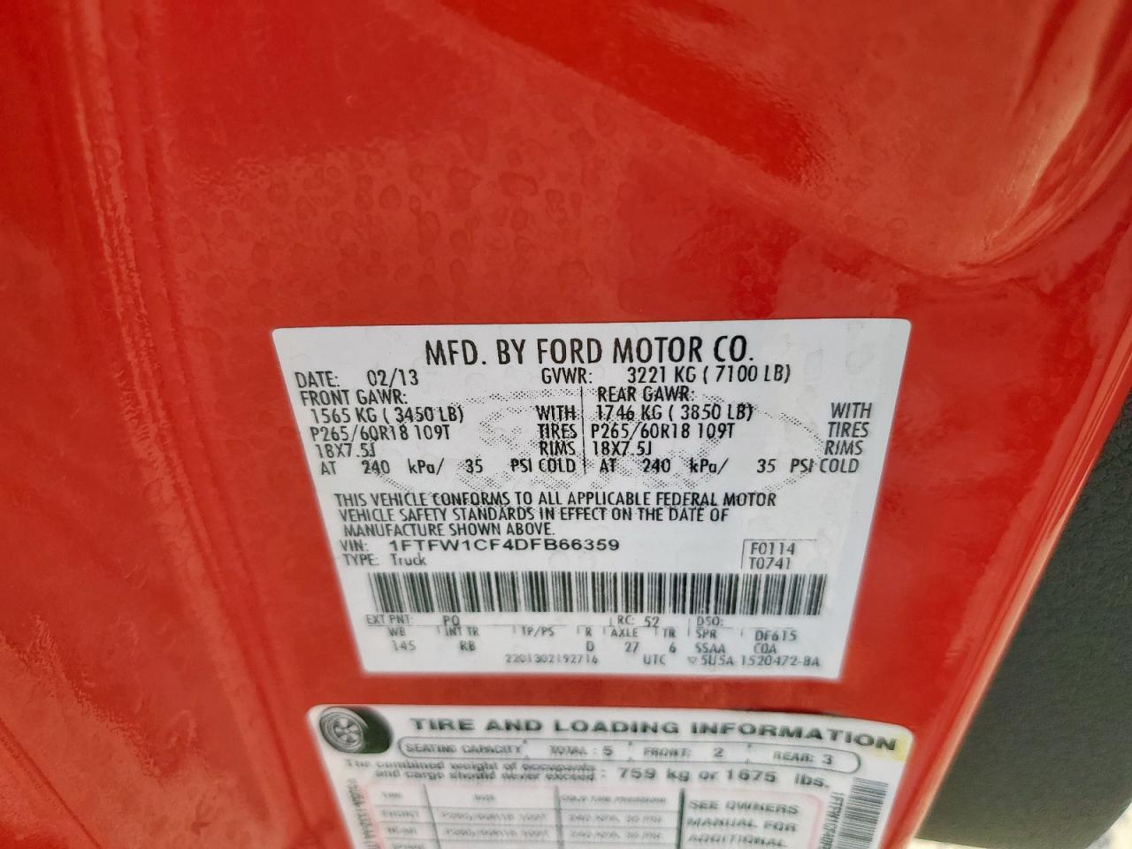 2013 FORD F-150