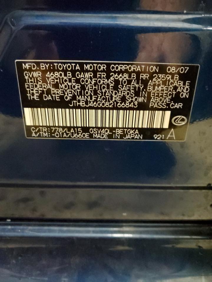 2008 LEXUS ES 350