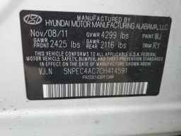 2012 HYUNDAI SONATA