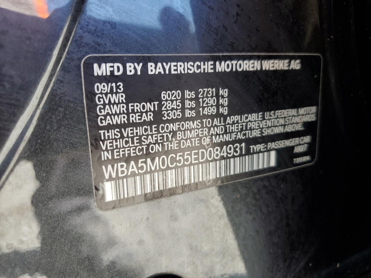 2014 BMW 5 series