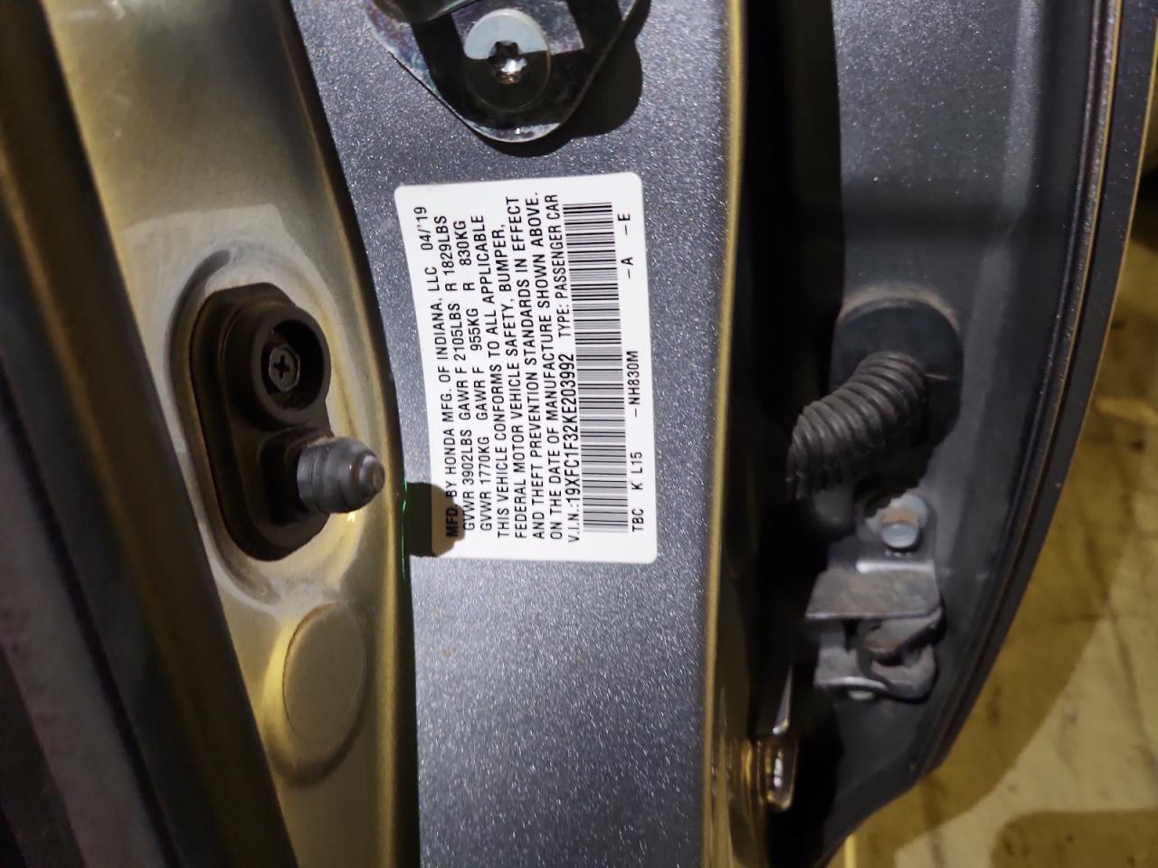 2019 HONDA CIVIC