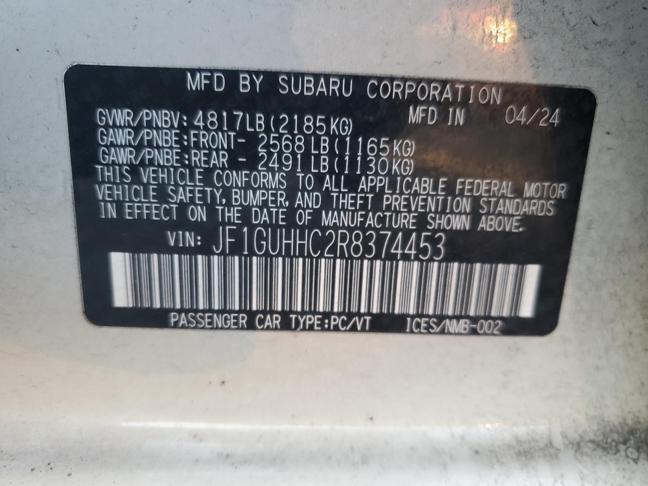 2024 SUBARU IMPREZA
