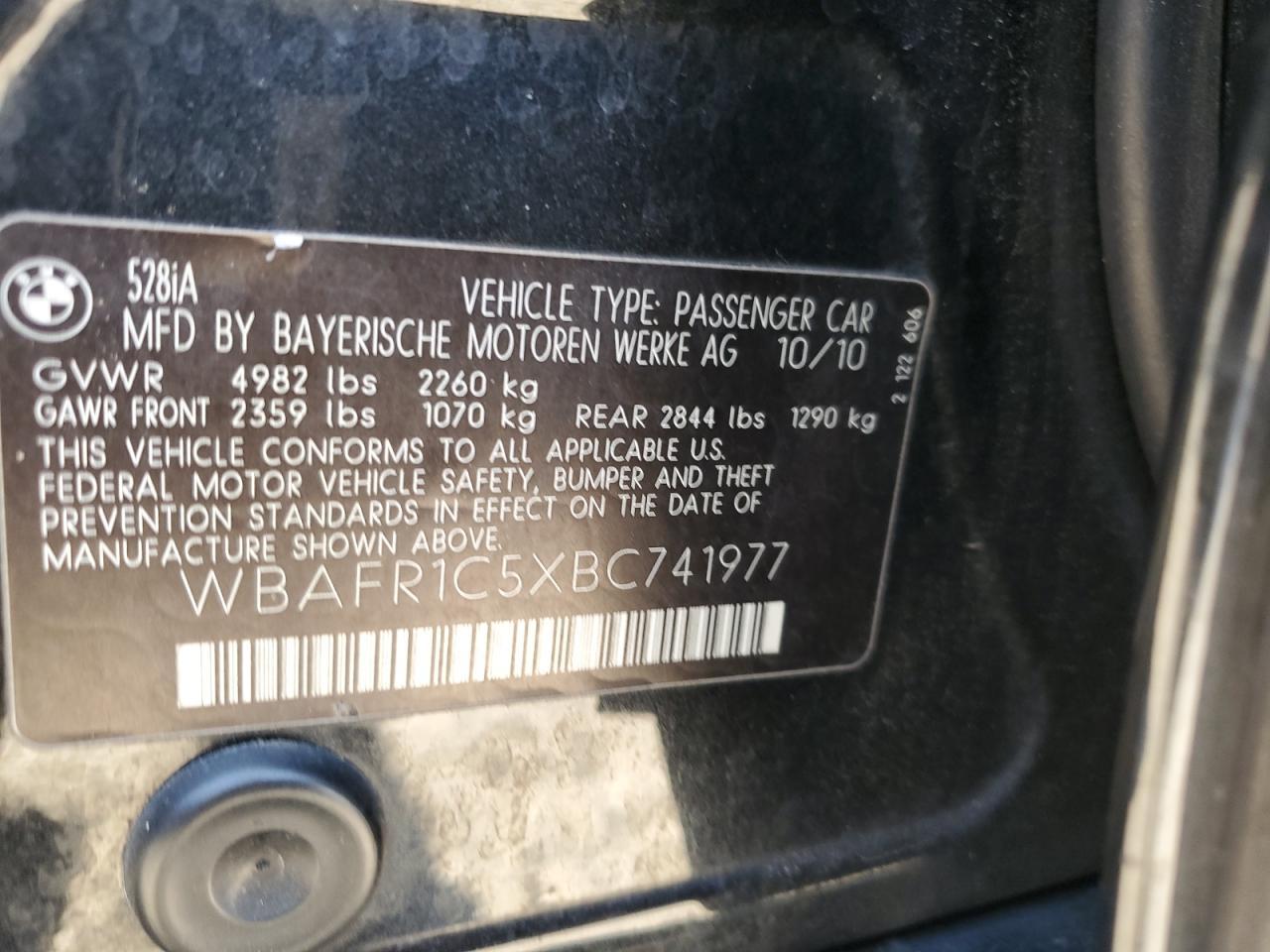 2011 BMW 5 series