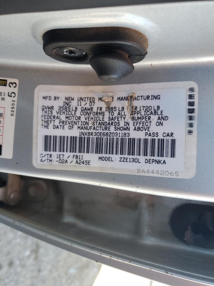 2008 TOYOTA COROLLA