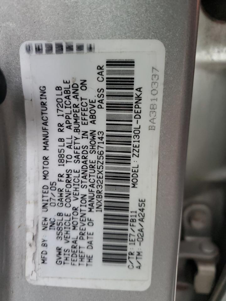 2005 TOYOTA COROLLA